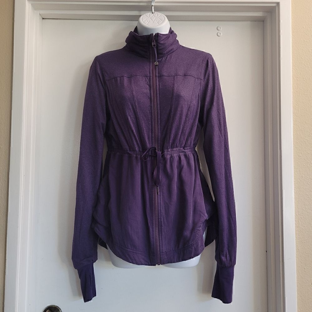Lululemon Reversible Jacket INNER PEACE Fit & Flare Purple Yoga - Picture 3 of 16